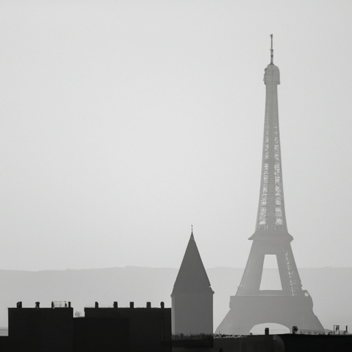מגדל אייפל האייקוני מול קו הרקיע של פריז