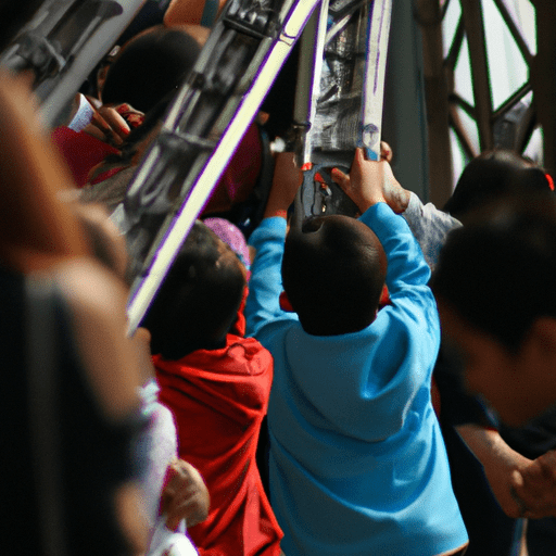 ילדים משתתפים בתערוכה מהנה ואינטראקטיבית במגדל אייפל