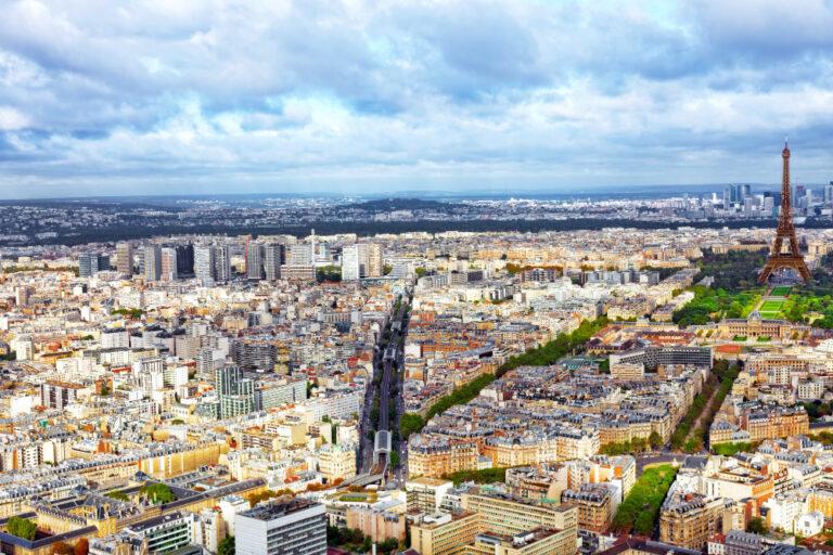 Panorama of paris from the montparnasse tower
