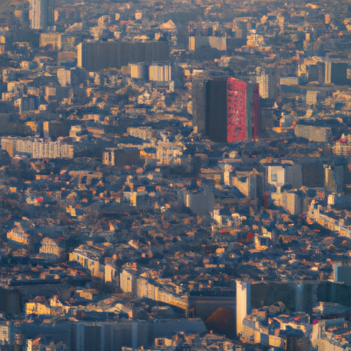 נוף מדהים של פריז ממרומי מגדל מונפרנאס