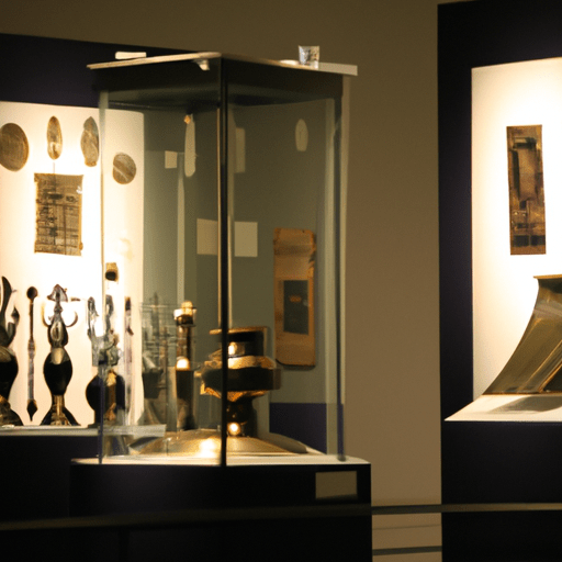 תערוכה בתוך המוזיאון לאמנות והיסטוריה יהודית המציגה את המורשת התרבותית העשירה